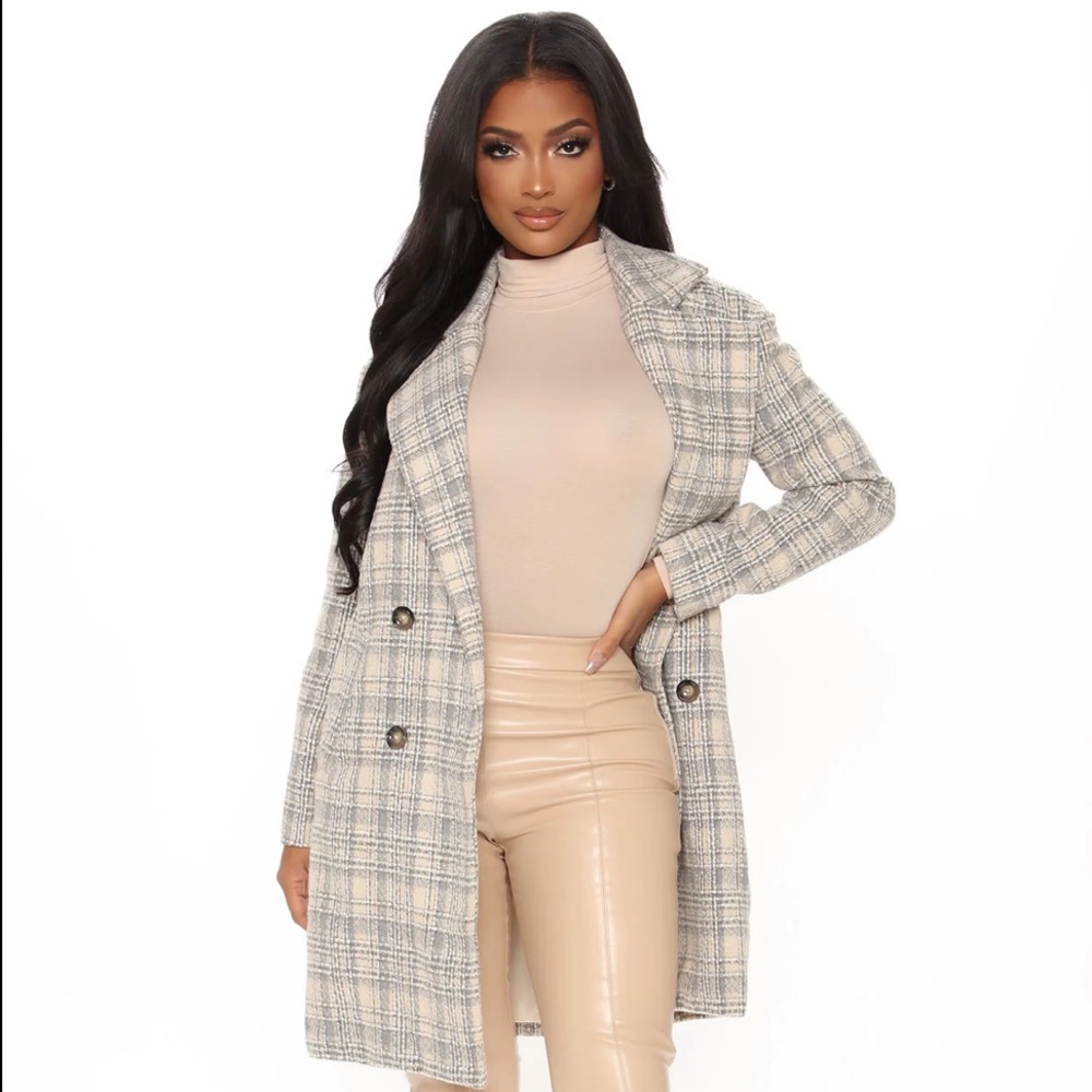 FashionNova Cover it up Tweed Coat NWOT